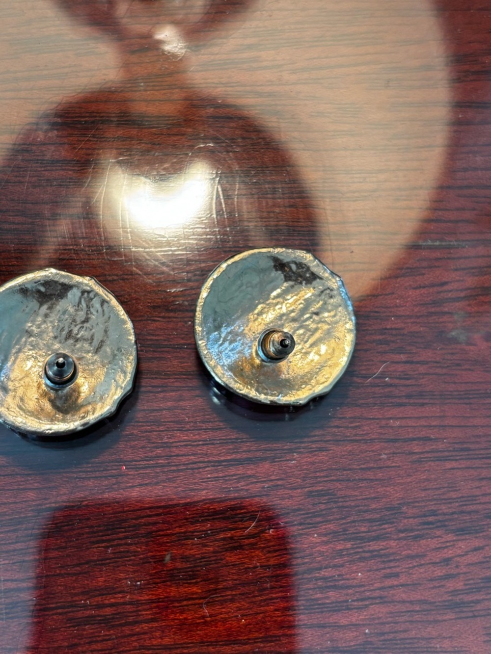 90’s Enamel Swirl Stud Earrings - Multicolor - Picture 2 of 2